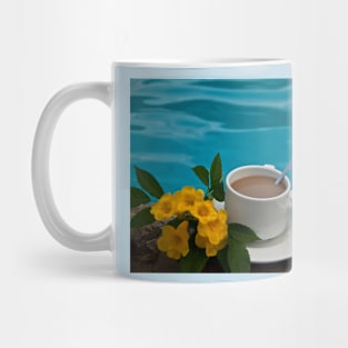 Costa Rica. Coffee at the pool. Mug